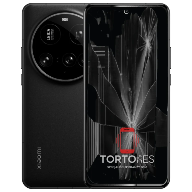 Xiaomi 15 Ultra z ilustracją pękniętego wyświetlacza - wymiana zbitego wyświetlacza