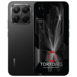 Xiaomi 15T Pro z ilustracją pękniętego wyświetlacza - wymiana zbitego wyświetlacza