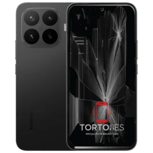 Xiaomi 17T Pro z ilustracją pękniętego wyświetlacza - wymiana zbitego wyświetlacza