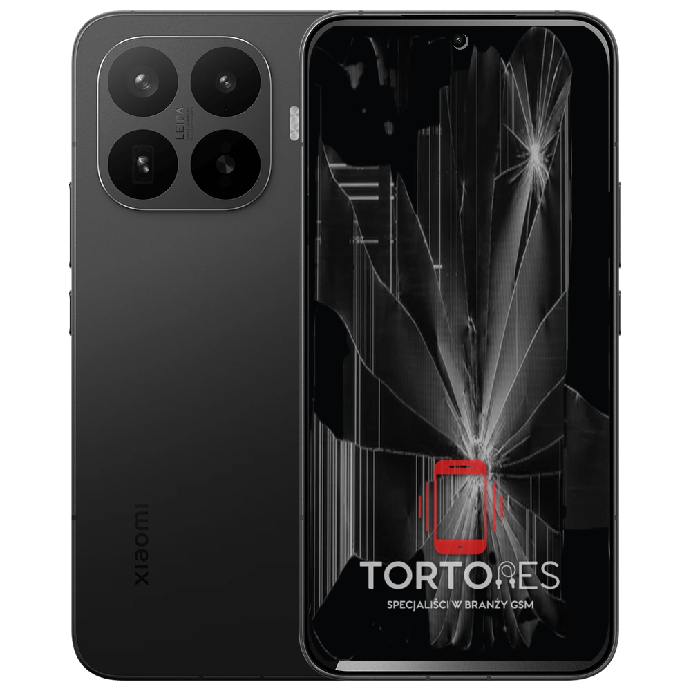 Xiaomi 17T Pro z ilustracją pękniętego wyświetlacza - wymiana zbitego wyświetlacza