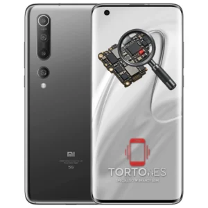 Xiaomi Mi 10 z symbolem diagnostyki - diagnoza telefonu