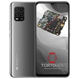 Xiaomi Mi 10 Lite 5G z ilustracją zalania - czyszczenie po zalaniu