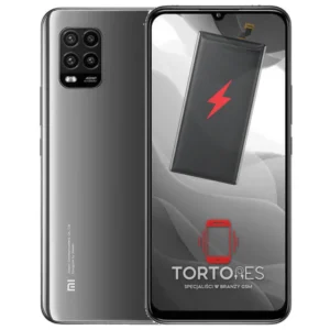 Xiaomi Mi 10 Lite 5G z ilustracją baterii - wymiana baterii