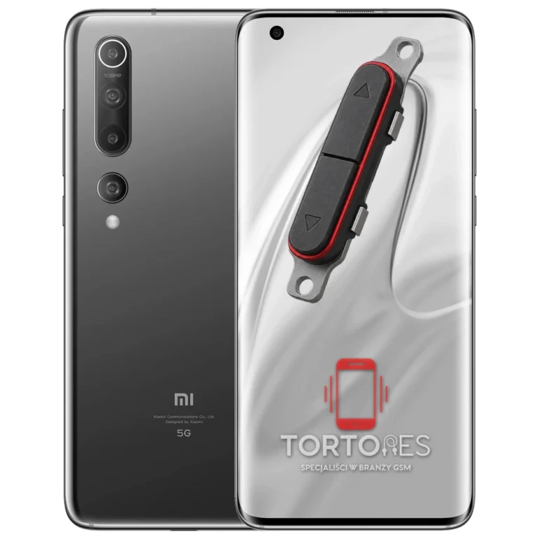 Xiaomi Mi 10 z symbolem przycisków - naprawa przycisków włączania i głośności