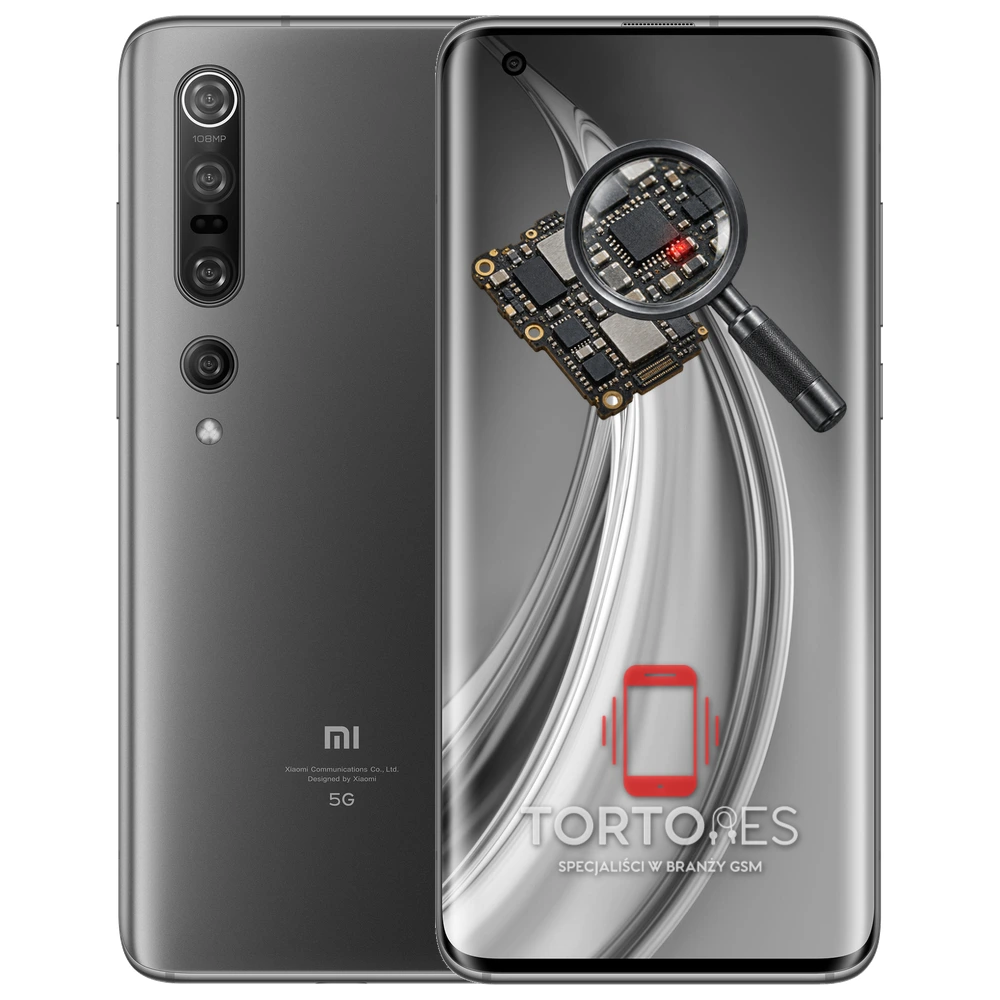 Xiaomi Mi 10 Pro z symbolem diagnostyki - diagnoza telefonu
