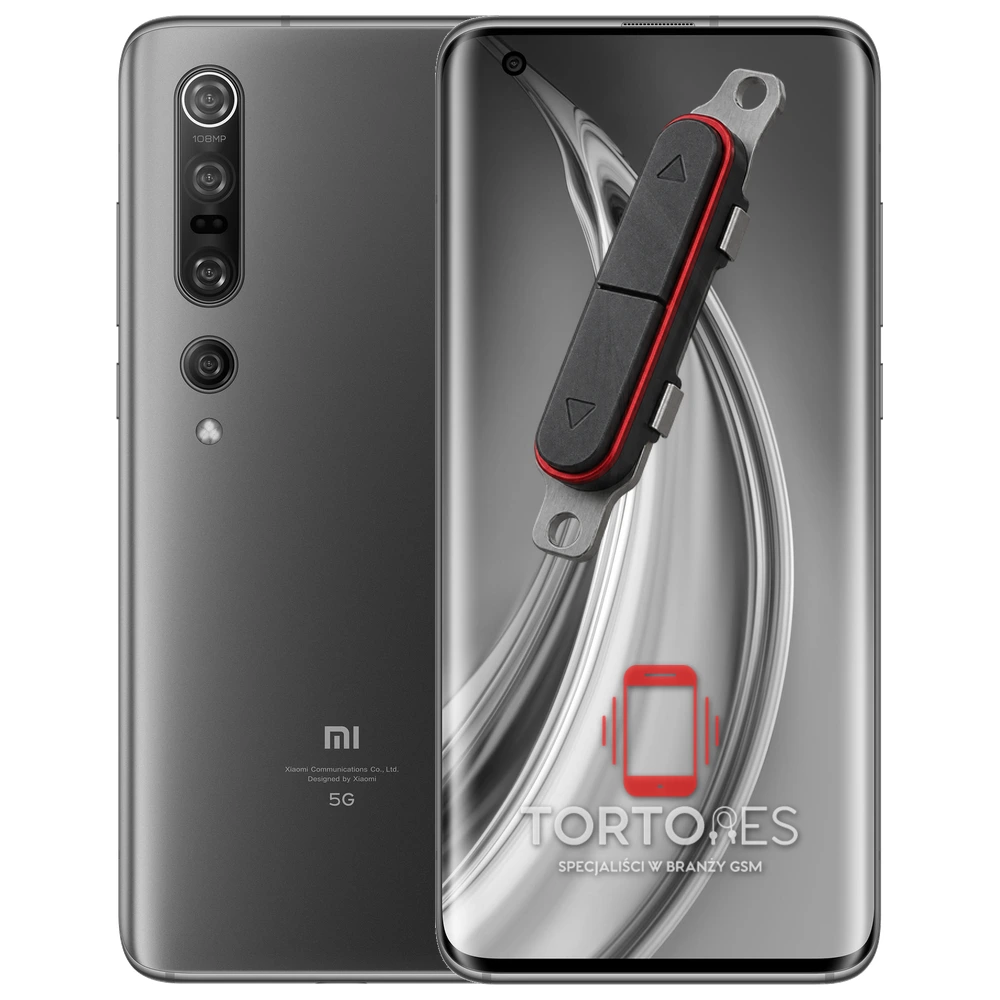 Xiaomi Mi 10 Pro z symbolem przycisków - naprawa przycisków włączania i głośności
