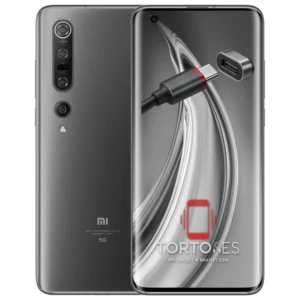 Xiaomi Mi 10 Pro z ilustracją złącza ładowania - naprawa złącza ładowania