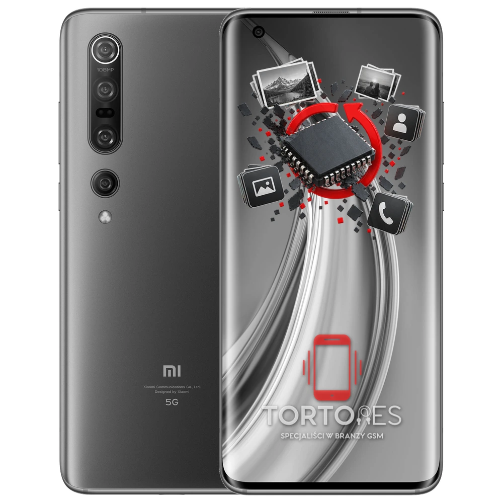 Xiaomi Mi 10 Pro z ilustracją odzyskiwania danych - odzyskiwanie danych
