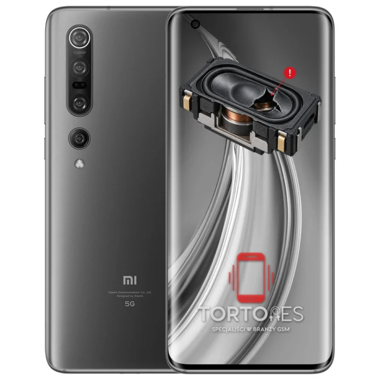 Xiaomi Mi 10 Pro z symbolem głośnika multimedialnego - wymiana głośnika multimedialnego