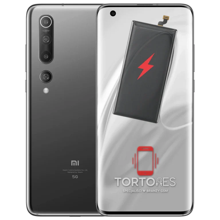 Xiaomi Mi 10 z ilustracją baterii - wymiana baterii