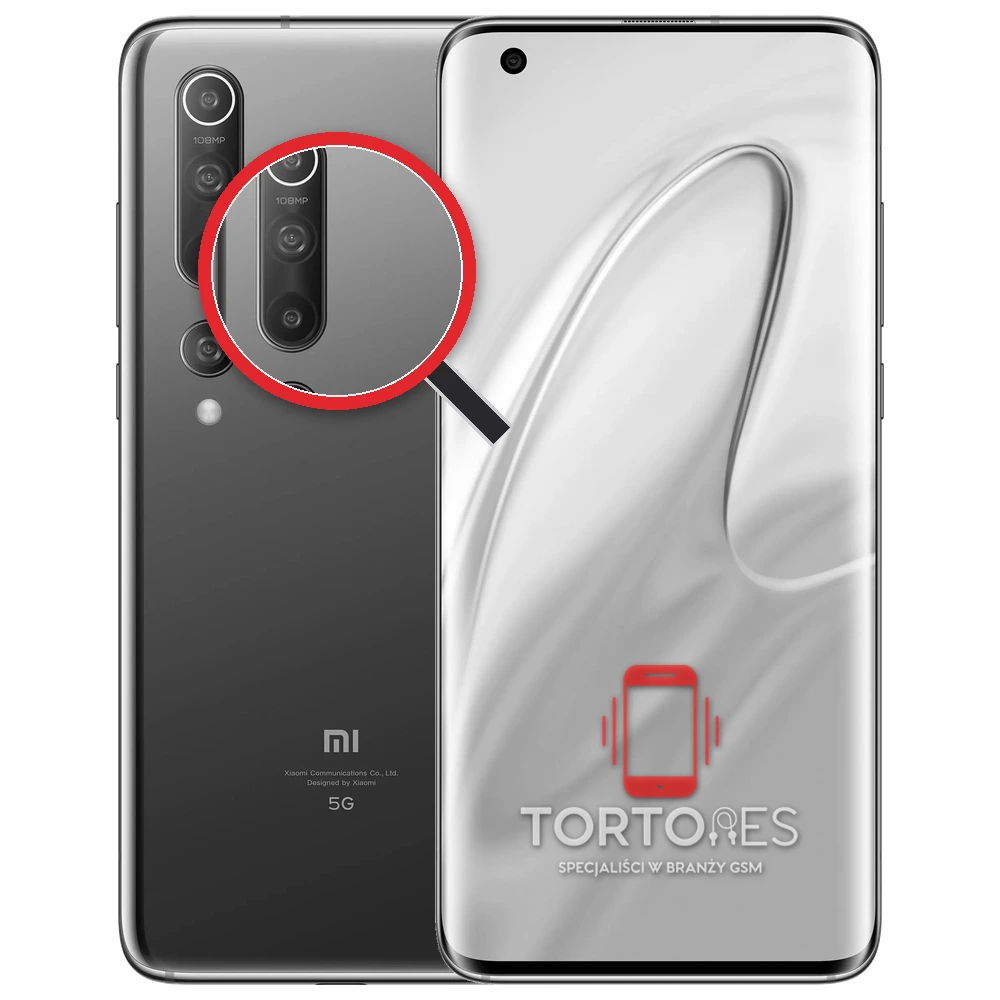 Xiaomi Mi 10 z lupą na tylnych aparatach - wymiana tylnej kamery