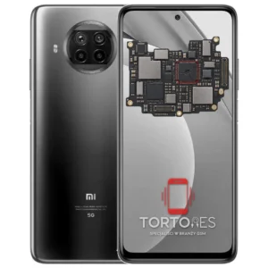 Xiaomi Mi 10T Lite z ilustracją płyty głównej - naprawa płyty głównej