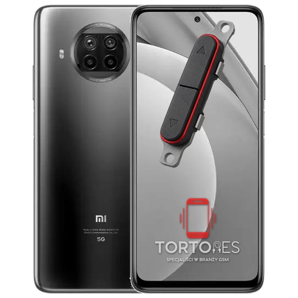 Xiaomi Mi 10T Lite z symbolem przycisków - naprawa przycisków włączania i głośności