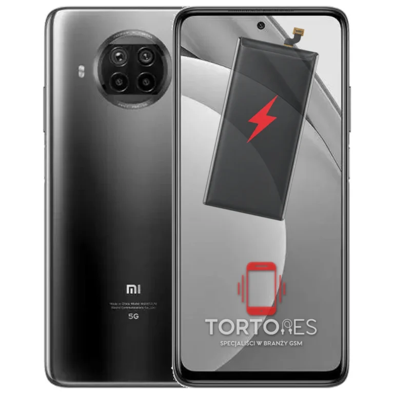 Xiaomi Mi 10T Lite z ilustracją baterii - wymiana baterii