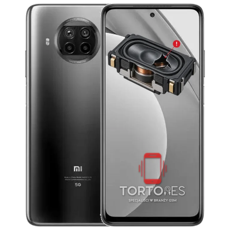 Xiaomi Mi 10T Lite z symbolem głośnika multimedialnego - wymiana głośnika multimedialnego