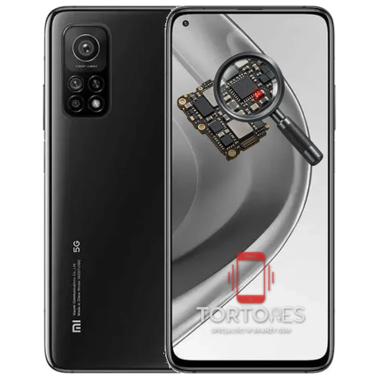 Xiaomi Mi 10T Pro z symbolem diagnostyki - diagnoza telefonu