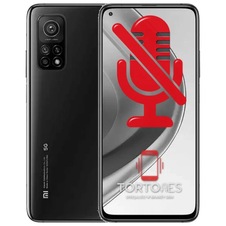 Xiaomi Mi 10T Pro z symbolem mikrofonu - naprawa mikrofonu