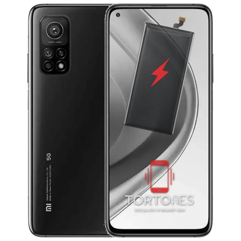 Xiaomi Mi 10T Pro z ilustracją baterii - wymiana baterii