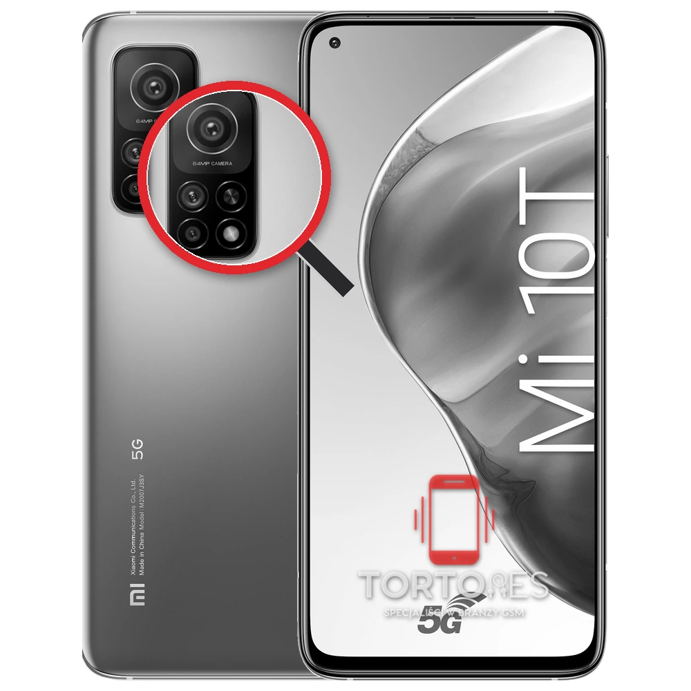 Xiaomi Mi 10T z lupą na tylnych aparatach - wymiana tylnej kamery