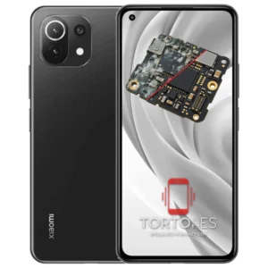Xiaomi Mi 11 Lite 5G z ilustracją zalania - czyszczenie po zalaniu