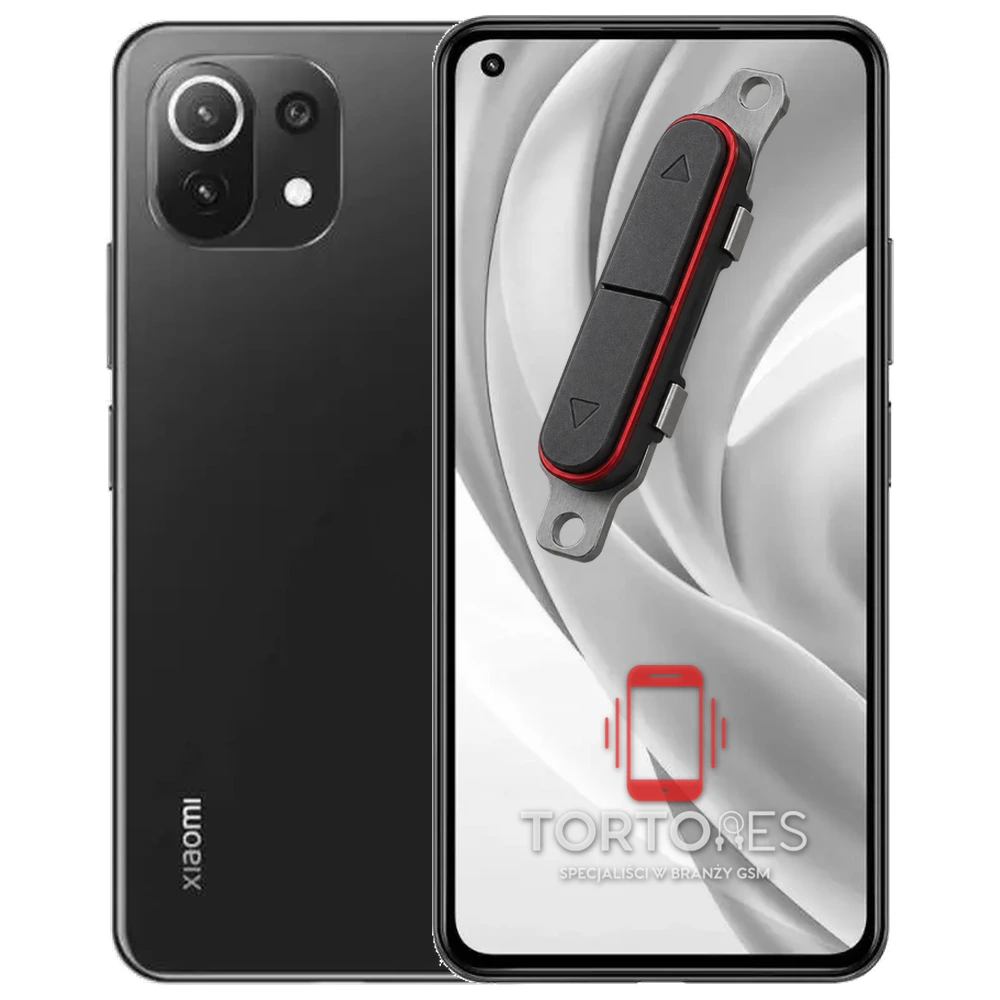 Xiaomi Mi 11 Lite 5G z symbolem przycisków - naprawa przycisków włączania i głośności