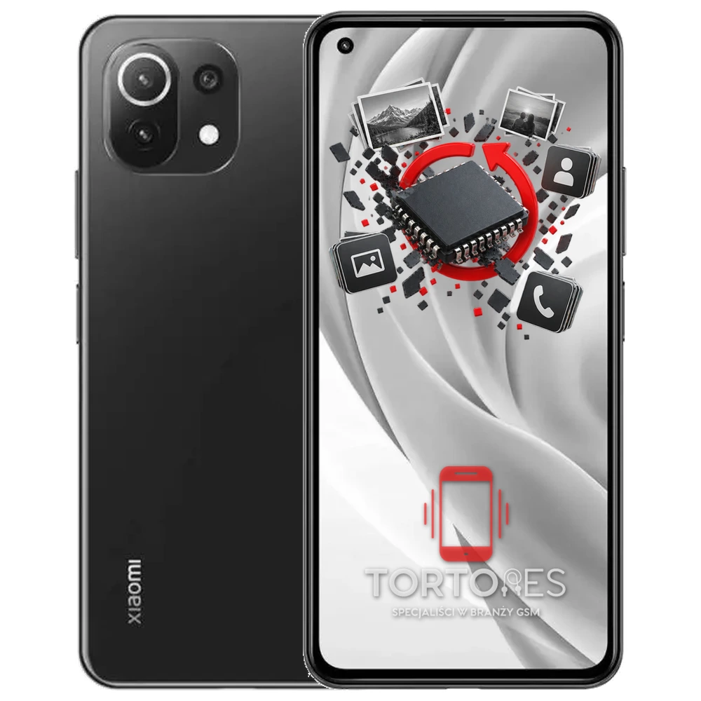 Xiaomi Mi 11 Lite 5G z ilustracją odzyskiwania danych - odzyskiwanie danych