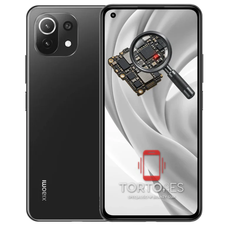 Xiaomi Mi 11 Lite z symbolem diagnostyki - diagnoza telefonu