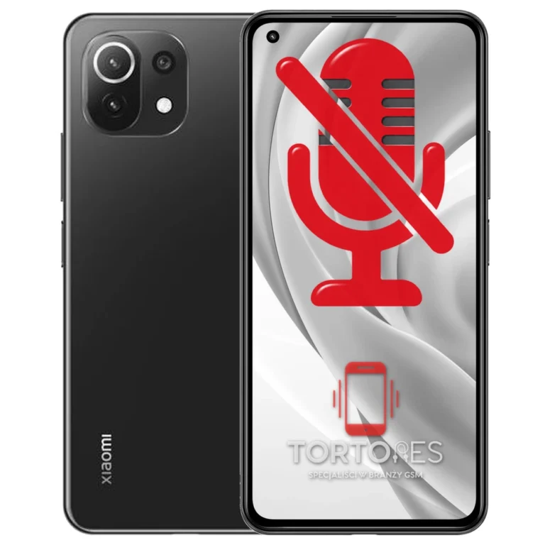 Xiaomi Mi 11 Lite z symbolem mikrofonu - naprawa mikrofonu