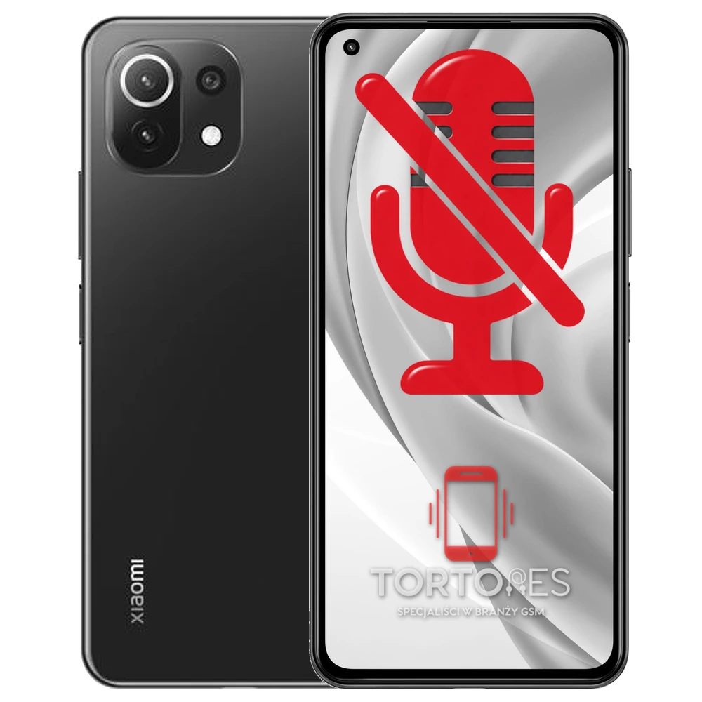 Xiaomi Mi 11 Lite z symbolem mikrofonu - naprawa mikrofonu