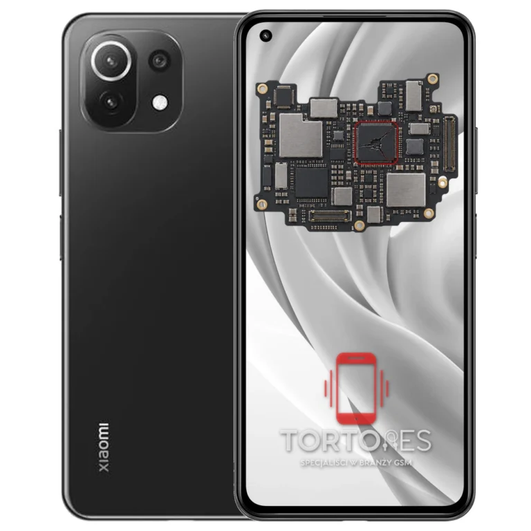 Xiaomi Mi 11 Lite z ilustracją płyty głównej - naprawa płyty głównej