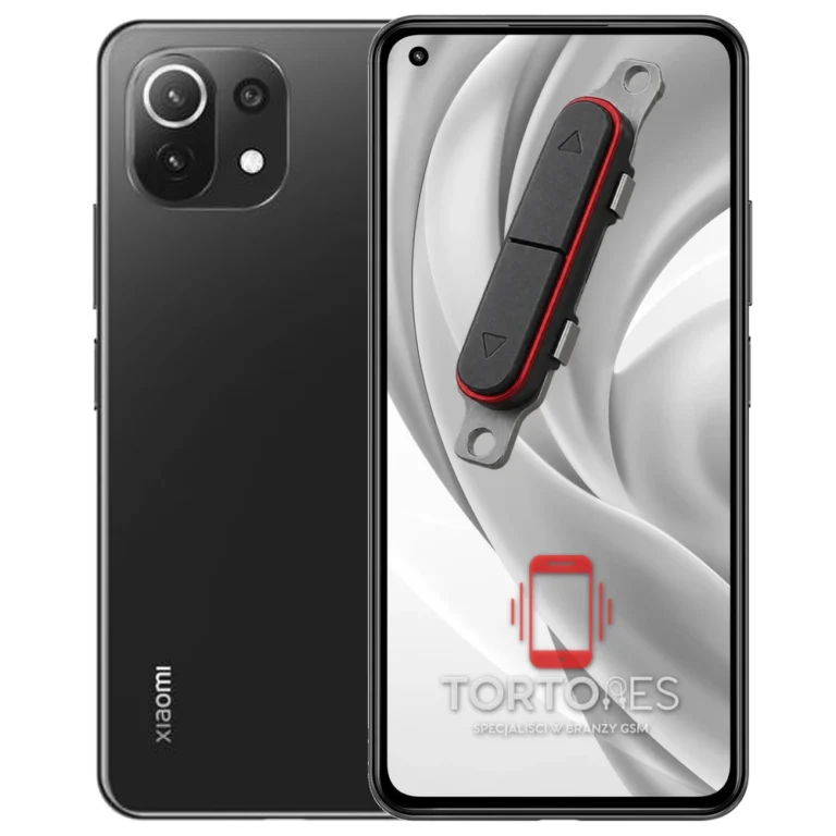 Xiaomi Mi 11 Lite z symbolem przycisków - naprawa przycisków włączania i głośności
