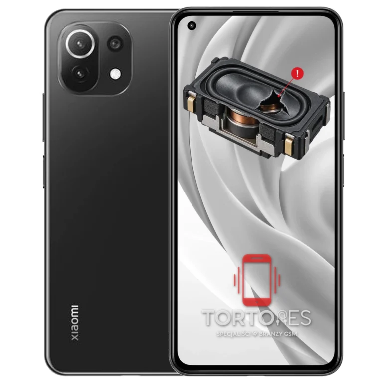 Xiaomi Mi 11 Lite z symbolem głośnika multimedialnego - wymiana głośnika multimedialnego