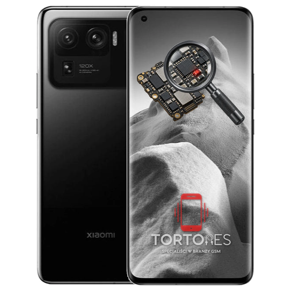Xiaomi Mi 11 Ultra z symbolem diagnostyki - diagnoza telefonu
