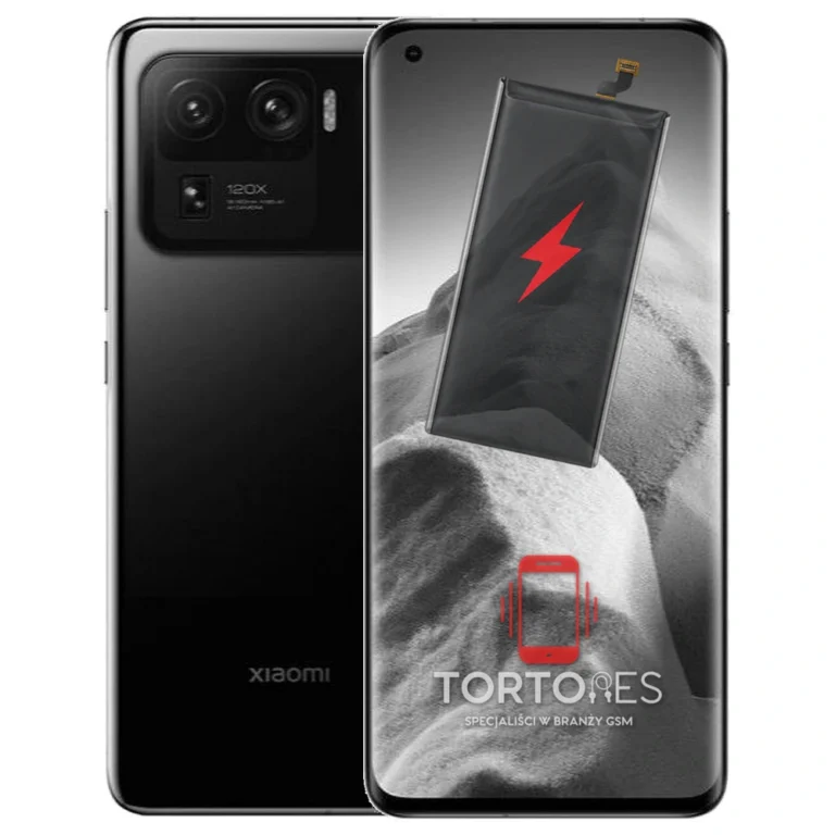 Xiaomi Mi 11 Ultra z ilustracją baterii - wymiana baterii