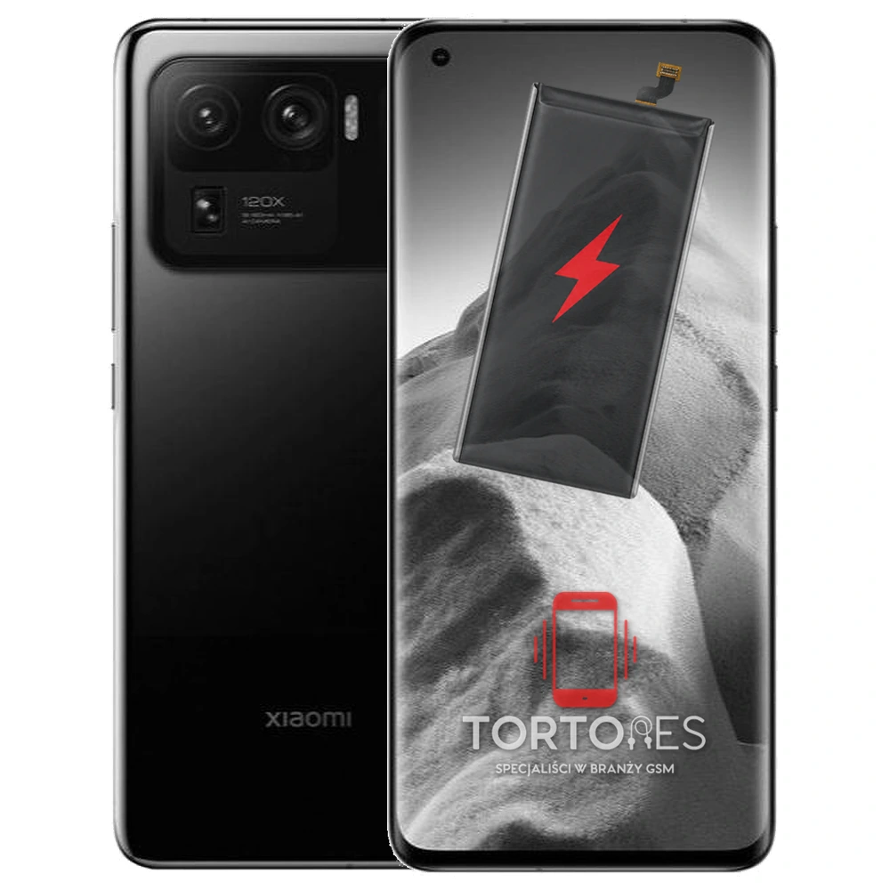 Xiaomi Mi 11 Ultra z ilustracją baterii - wymiana baterii