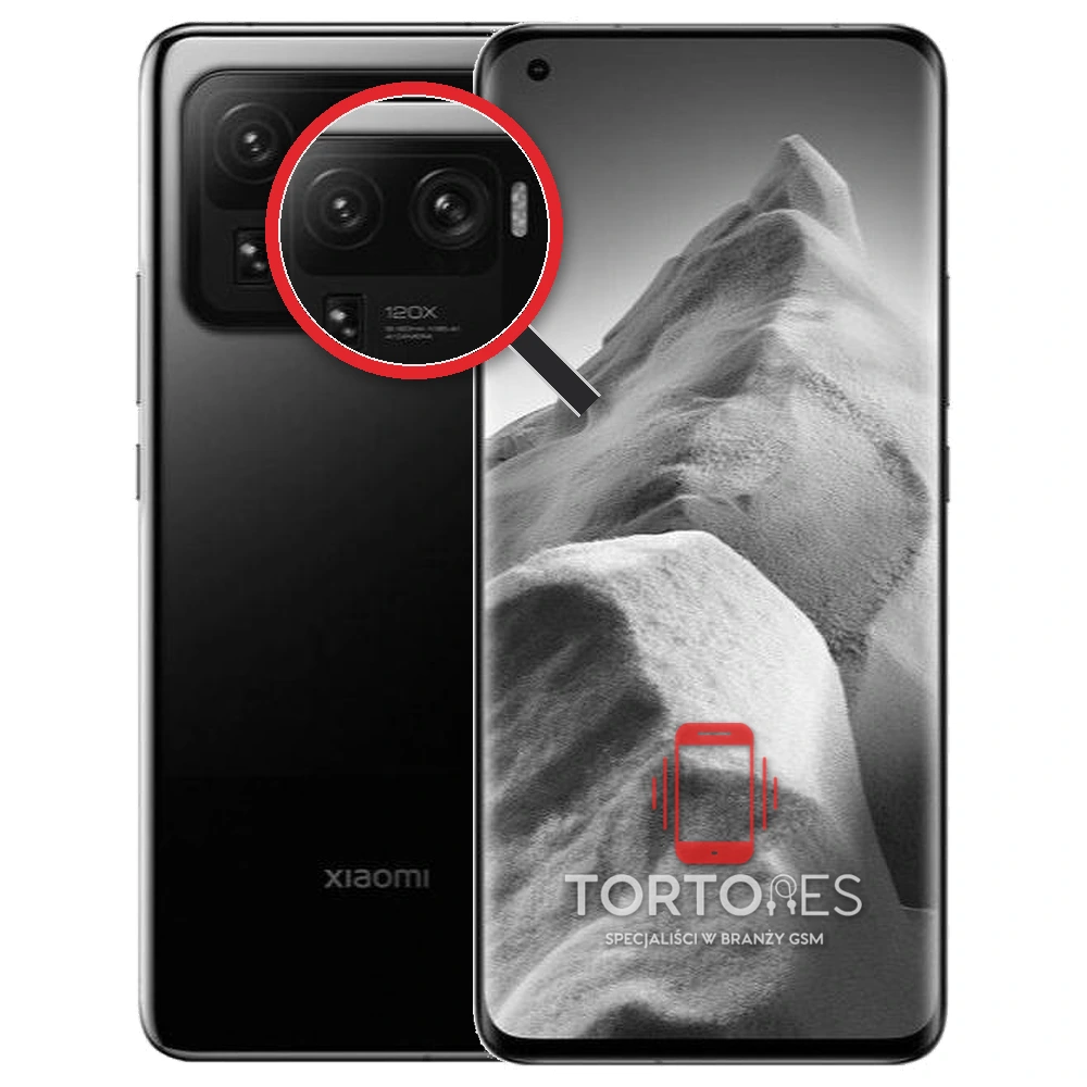 Xiaomi Mi 11 Ultra z lupą na tylnych aparatach - wymiana tylnej kamery