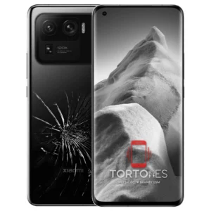 Xiaomi Mi 11 Ultra z ilustracją pękniętej tylnej klapki - wymiana zbitej klapki