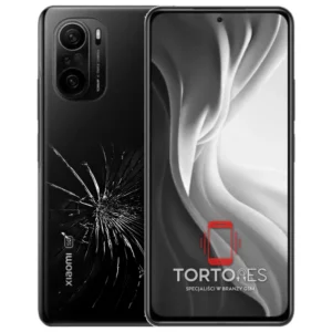 Xiaomi Mi 11i z ilustracją pękniętej tylnej klapki - wymiana zbitej klapki