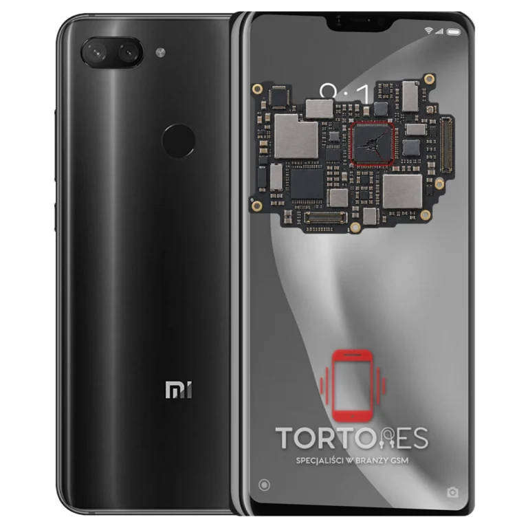 Xiaomi Mi 8 Lite z ilustracją płyty głównej - naprawa płyty głównej