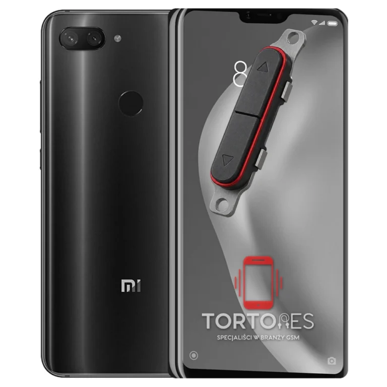 Xiaomi Mi 8 Lite z symbolem przycisków - naprawa przycisków włączania i głośności