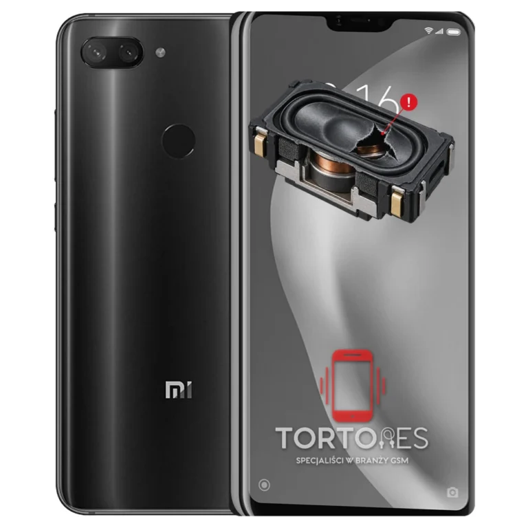 Xiaomi Mi 8 Lite z symbolem głośnika multimedialnego - wymiana głośnika multimedialnego