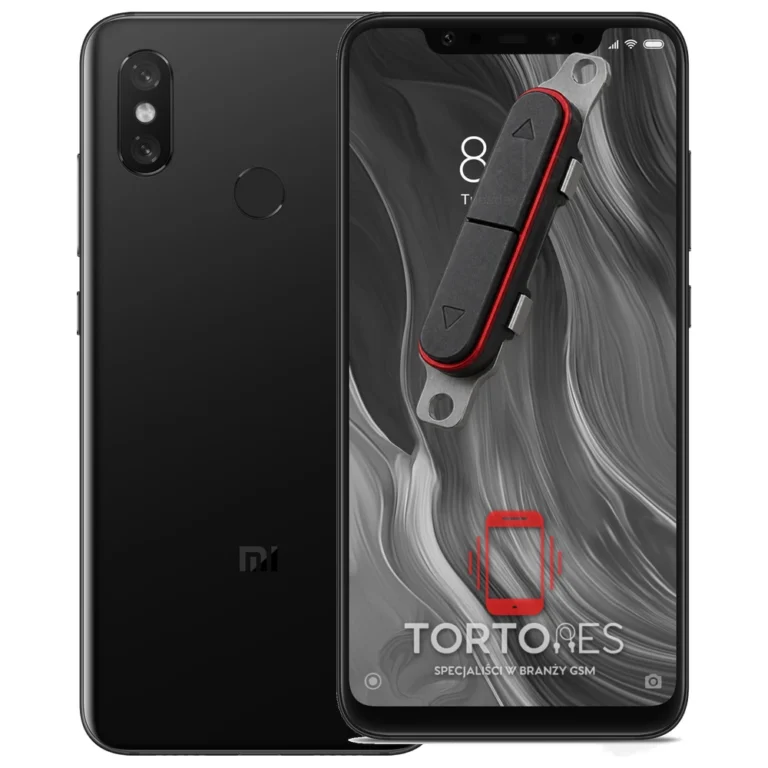 Xiaomi Mi 8 z symbolem przycisków - naprawa przycisków włączania i głośności