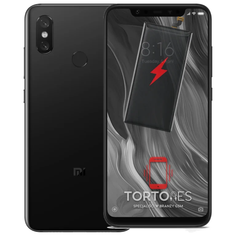 Xiaomi Mi 8 z ilustracją baterii - wymiana baterii