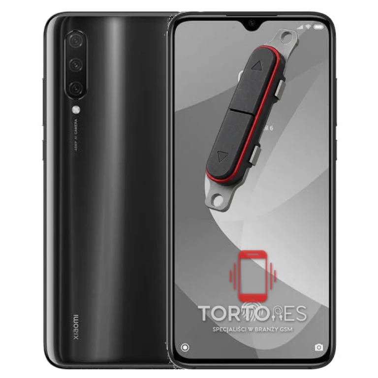 Xiaomi Mi 9 Lite z symbolem przycisków - naprawa przycisków włączania i głośności
