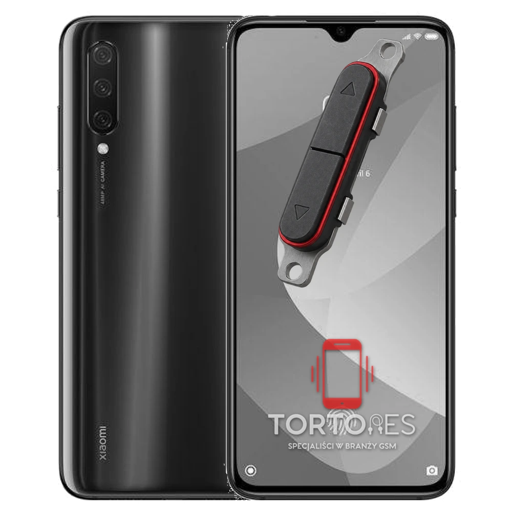 Xiaomi Mi 9 Lite z symbolem przycisków - naprawa przycisków włączania i głośności