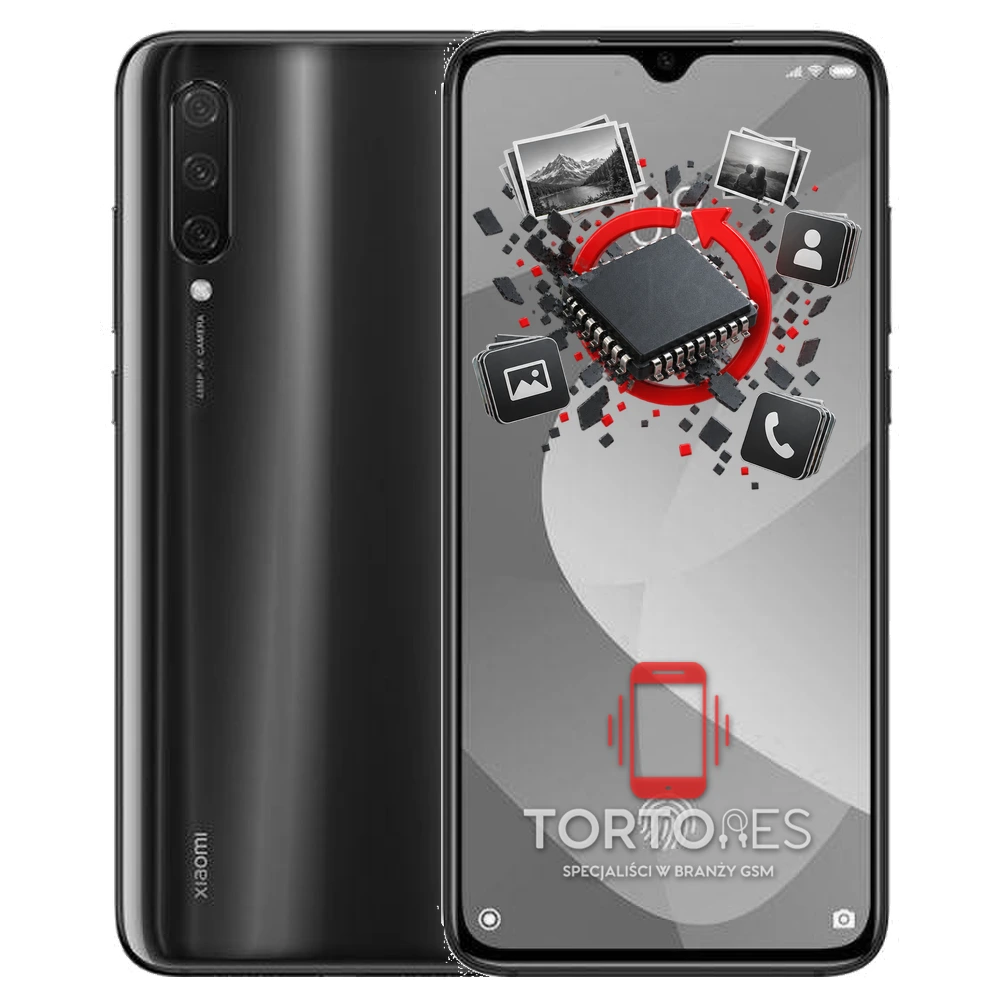Xiaomi Mi 9 Lite z ilustracją odzyskiwania danych - odzyskiwanie danych