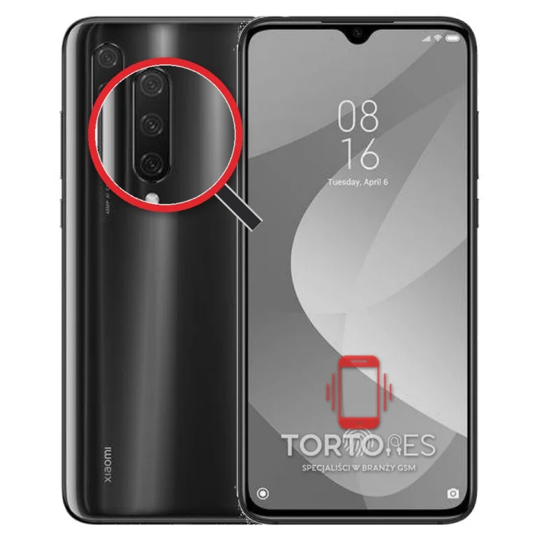 Xiaomi Mi 9 Lite z lupą na tylnych aparatach - wymiana tylnej kamery