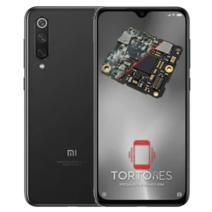 Xiaomi Mi 9 SE z ilustracją zalania - czyszczenie po zalaniu