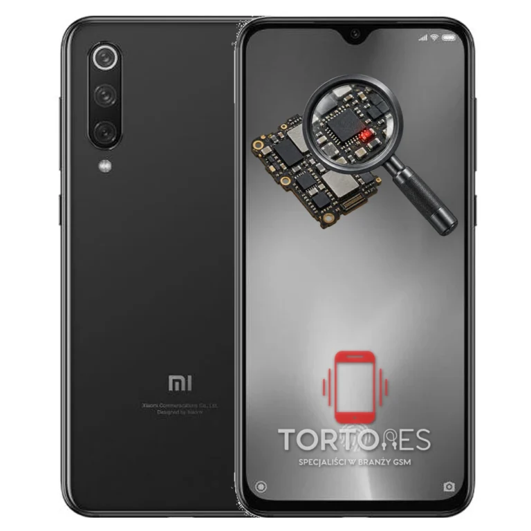 Xiaomi Mi 9 SE z symbolem diagnostyki - diagnoza telefonu