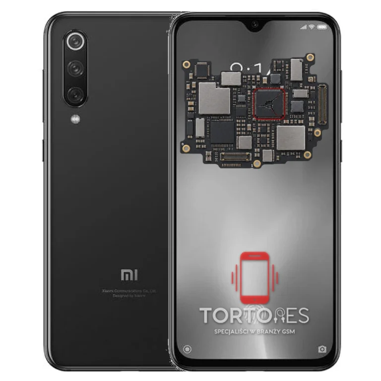 Xiaomi Mi 9 SE z ilustracją płyty głównej - naprawa płyty głównej